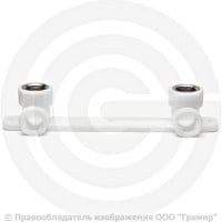 Планка PP-R монтажная белая ВР (ВН) Дн 20-1/2" Ру-25 RTP (РосТурПласт)
