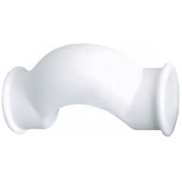 Скоба PP-R белая внутренняя пайка Дн 25 обводная с муфтами Китай