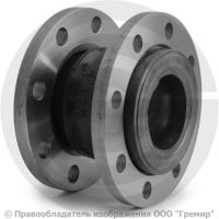 Компенсатор резиновый фланцевый (гибкая вставка) Ду-80 Ру-10 маслобензостойкий ABRA EJF NBR