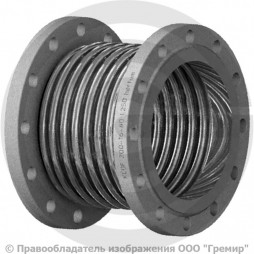 Компенсатор сильфонный осевой многослойный с поворотными фланцами Ду-250 Ру-16 L=280мм КСОF Hortum