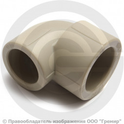 Угольник PP-R переходной серый внутренняя пайка Дн 32-20 90гр Pro Aqua