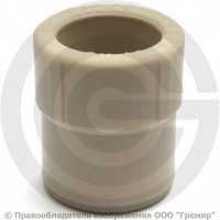 Муфта PP-R редукционная серая внутренняя-наружная пайка Дн 32-20 Pro Aqua