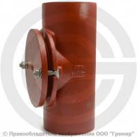 Ревизия чугунная безраструбная SML Ду-50 с круглой крышкой Китай