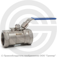 Кран нержавеющий AISI 316 (CF8M) Ду-40 (1 1/2") Ру-63 ВР (ВН) муфтовый Benarmo