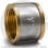 Муфта латунная ВР (ВН) Ду-40 (1 1/2") никель Aquasfera