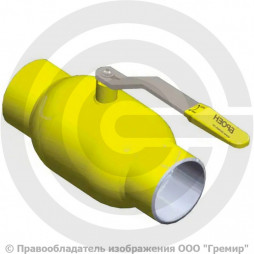 Кран газ стальной под приварку Ду-20 Ру-16 L=140мм Broen Ballomax 11с10фт КШГ 70.002.032