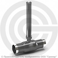 Кран стальной под приварку с удлиненным штоком Ду-500 Ру-16 L=991мм полнопроходной LD КШ.Ц.П. 500.016.П/П