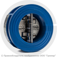 Клапан обратный двухстворчатый чугунный межфланцевый Ду-80 Ру-16 (Т<110°С) ств чугун CB3448N Tecofi