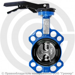 Затвор дисковый поворотный межфланцевый Ду-150 Ру-16 EPDM со стальным диском Tecofi VP5445S-02EP