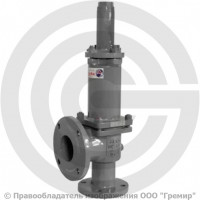 Клапан предохранительный пружинный стальной фланцевый Ду-100 Рср=0.8бар Рн=0.8…1.6бар (Т<450°С) без ручного подрыва 17с7нж Арма-Пром