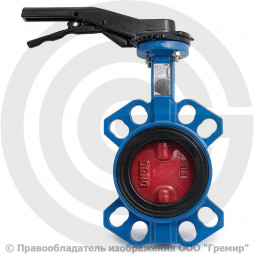 Затвор дисковый поворотный межфланцевый Ду-80 Ру-16 EPDM с чугунным диском Tecofi VPI4448-02EP