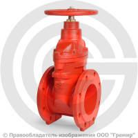 Задвижка чугунная фланцевая Ду-150 Ру-16 (Т<150°С) красная 30ч39р (МЗВГ) Зав. им. Гаджиева