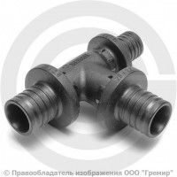 Тройник аксиальный PPSU переходной для PE-X труб Дн 32-32-25 RAUTITAN PX Rehau
