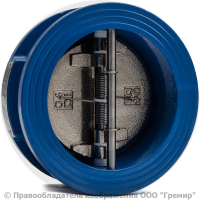 Клапан обратный двухстворчатый чугунный межфланцевый Ду-200 Ру-16 (Т<110°С) ств чугун CB3448N Tecofi