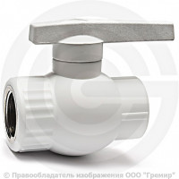 Кран PP-R Дн 25-3/4" ВР (ВН) белый RTP (РосТурПласт)