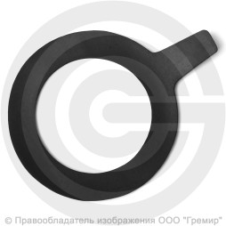Прокладка фланцевая резиновая ТМКЩ Ду-125 Ру 10-40 (191х132х3) 3 мм с ушком исп.А ГОСТ 15180-86