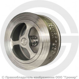 Клапан обратный осевой нержавеющий межфланцевый Ду-15 Ру-25 (Т<200°С) D71-H71W-16/25 ABRA