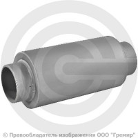 Компенсатор сильфонный осевой многослойный с кожухом и внутренним экраном Ду-65 Ру-16 L=290мм под приварку патрубки сталь DEK multilayer Hortum