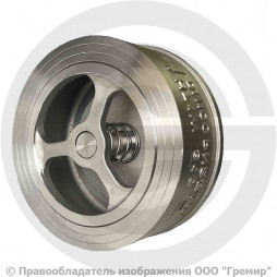 Клапан обратный осевой нержавеющий межфланцевый Ду-25 Ру-25 (Т<200°С) D71-H71W-16/25 ABRA