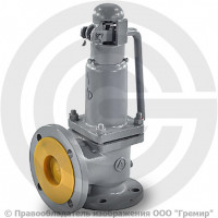 Клапан предохранительный пружинный угловой стальной фланцевый Ду 100-150 Рн=2.5...4.5бар (Т<425°С) 17с28нж Арма-Пром