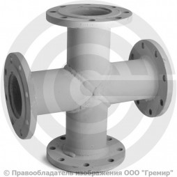 Крест фланцевый КФ стальной Ду 250-250