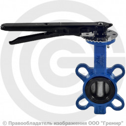 Затвор дисковый поворотный межфланцевый Ду-200 Ру-16 EPDM с нержавеющим диском Benarmo EURO