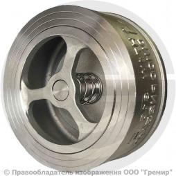 Клапан обратный осевой нержавеющий межфланцевый Ду-125 Ру-25 (Т<200°С) D71-H71W-16/25 ABRA