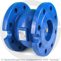 Клапан обратный осевой чугунный фланцевый Ду-50 Ру-16 (Т<100°С) диск чугун NVD 402R Ридан