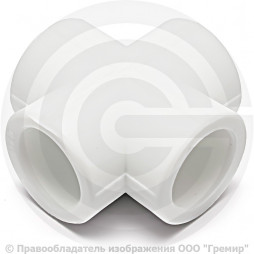 Крестовина PP-R белая внутренняя пайка Дн 20 VALFEX