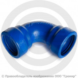 Колено раструбное УР Ду-80 Тайтон ВЧШГ с ЦПП цинк+AL ГОСТ ISO 2531-2012