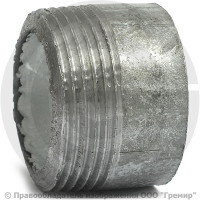 Резьба стальная оцинкованная L=30мм Ду-32 (1 1/4") КАЗ