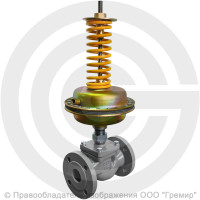 Регулятор перепада давления прямого действия НО чугунный фланцевый Ду-50 Ру-16 Kvy=40м3/ч 0,1-0,6 МПа Энерготехномаш УРРД-НО-РПД