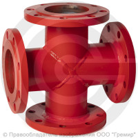 Крест фланцевый КФ стальной Ду 350-300 Ру-16 КЗСД