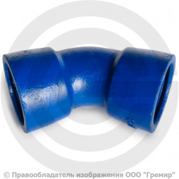 Отвод раструбный ОР Ду-300 45 градусов Тайтон ВЧШГ с ЦПП цинк+AL ГОСТ ISO 2531-2012